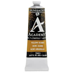 Grumbacher Academy Oil Color - Yellow Ochre, 150 ml tube