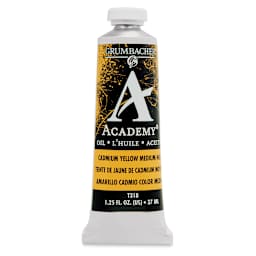 Grumbacher Academy Oil Color - Cadmium Yellow Medium Hue, 37 ml tube