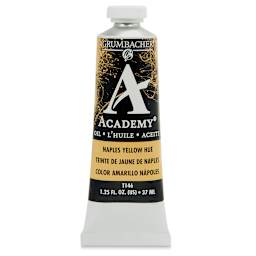 Grumbacher Academy Oil Color - Naples Yellow Hue, 37 ml tube