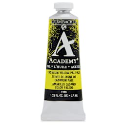 Grumbacher Academy Oil Color - Cadmium Yellow Pale Hue, 37 ml tube