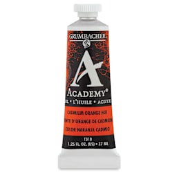 Grumbacher Academy Oil Color - Cadmium Orange Hue, 37 ml tube