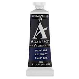 Grumbacher Academy Oil Color - Thalo Blue, 37 ml tube