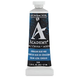 Grumbacher Academy Oil Color - Cerulean Blue Hue, 37 ml tube