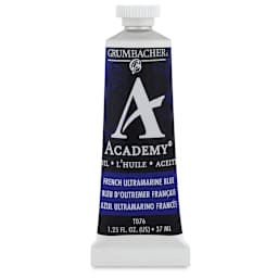 Grumbacher Academy Oil Color - French Ultramarine Blue, 37 ml tube
