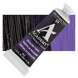 Grumbacher Academy Oil Color - Dioxazine Purple, 37 ml tube and swatch