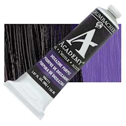 Grumbacher Academy Oil Color - Dioxazine Purple, 150 ml tube and swatch