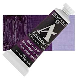 Grumbacher Academy Oil Color - Cobalt Violet Hue, 37 ml tube and swatch