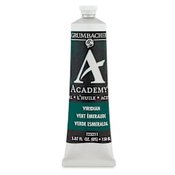 Grumbacher Academy Oil Color - Viridian Hue, 150 ml tube