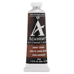 Grumbacher Academy Oil Color - Burnt Sienna, 37 ml tube