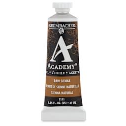 Grumbacher Academy Oil Color - Raw Sienna, 37 ml tube