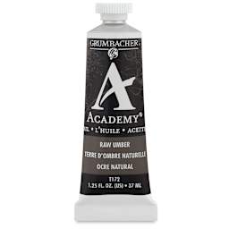 Grumbacher Academy Oil Color - Raw Umber, 37 ml tube