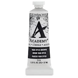 Grumbacher Academy Oil Color - Van Dyke Brown, 37 ml tube