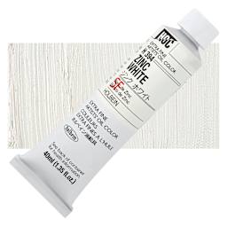 Holbein Artists' Oil Color - Zinc White, 40 ml tube and swatch