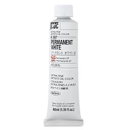 Holbein Artists' Oil Color - Permanent White SF, 40 ml tube, front