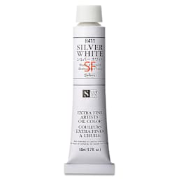 Holbein Artists' Oil Color - Silver White, 50 ml tube