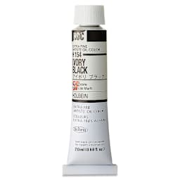 Holbein Artists' Oil Color - Ivory Black, 20 ml tube