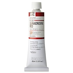 Holbein Artists' Oil Color - Quinacridone Red, 40 ml tube