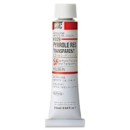 Holbein Artists' Oil Color - Pyrrole Red Transparent, 20 ml tube