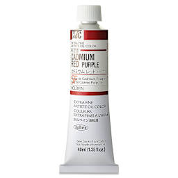 Holbein Artists' Oil Color - Cadmium Red Purple, 40 ml tube
