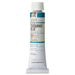 Holbein Artists' Oil Color - Turquoise Blue, 20 ml tube
