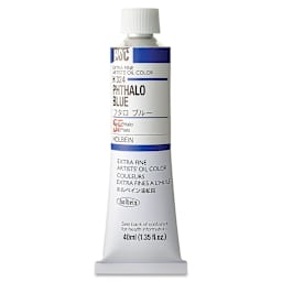 Holbein Artists' Oil Color - Phthalo Blue, 40 ml tube