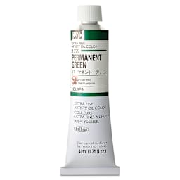 Holbein Artists' Oil Color - Permanent Green, 40 ml tube