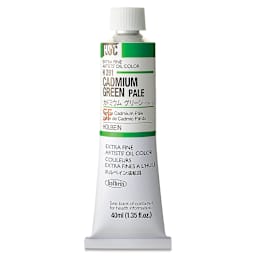 Holbein Artists' Oil Color - Cadmium Green Pale, 40 ml tube