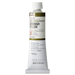 Holbein Artists' Oil Color - Greenish Yellow, 40 ml tube