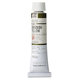 Holbein Artists' Oil Color - Greenish Yellow, 20 ml tube
