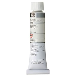 Holbein Artists' Oil Color - Silver, 20 ml tube