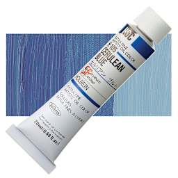 Holbein Artists' Oil Color - Cerulean Blue, 20 ml tube and swatch