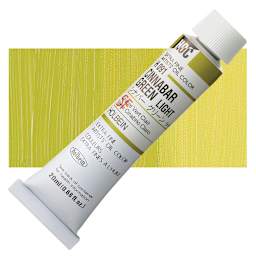 Holbein Artists' Oil Color - Cinnabar Green Light, 20 ml tube and swatch