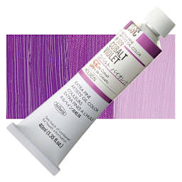 Holbein Artists' Oil Color - Cobalt Violet, 40 ml tube and swatch