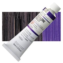 Holbien Artists' Oil Color - Dioxazine Violet, 40 ml tube and swatch