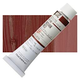 Holbein Artists' Oil Color - Indian Red, 20 ml tube and swatch