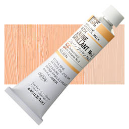 Holbein Artists' Oil Color - Jaune Brilliant 2, 40 ml tube and swatch