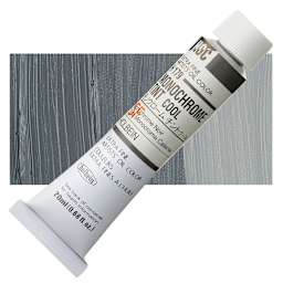 Holbein Artists' Oil Color - Monochrome Cool, 20 ml tube and swatch