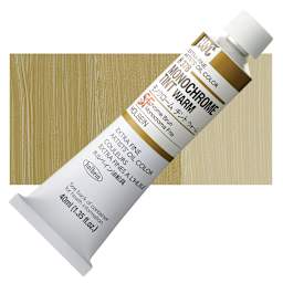 Holbein Artists' Oil Color - Monochrome Warm, 40 ml tube and swatch