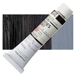 Holbein Artists' Oil Color - Paynes Grey, 20 ml tube and swatch