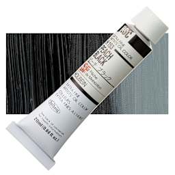 Holbein Artists' Oil Color - Peach Black, 20 ml tube and swatch