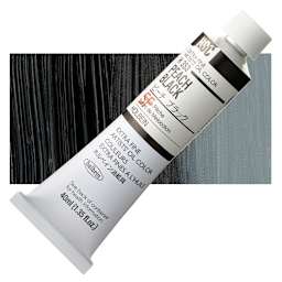 Holbein Artists' Oil Color - Peach Black, 40 ml tube and swatch