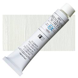 Holbein Artists' Oil Color - Permanent White EX, 110 ml tube and swatch