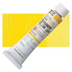 Holbein Artists' Oil Color - Permanent Yellow Light, 20 ml tube and swatch