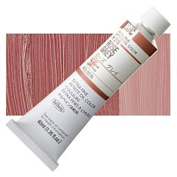Holbein Artists' Oil Color - Rose Gray, 40 ml tube and swatch