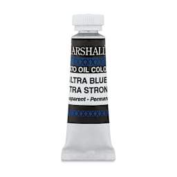 Marshall's Photo Oil Color - Ultramarine Blue Extra Strong, 1/2" x 2" Tube