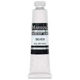 Marshall's Iridescent Acrylic Paint - Silver (Metallic), 59.14 ml, Tube
