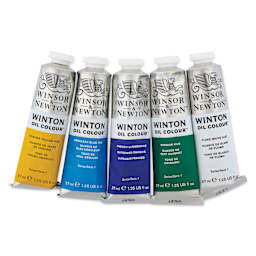 Winsor & Newton Winton Oil Colors - Seascape Set, Set of 5 colors, 37 ml tubes, contents