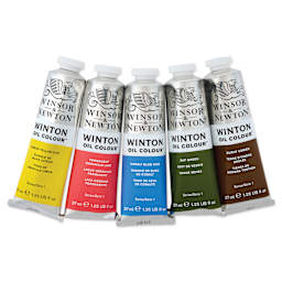Winsor & Newton Winton Oil Colors - Set of 5, Botanic, 37 ml tubes, contents