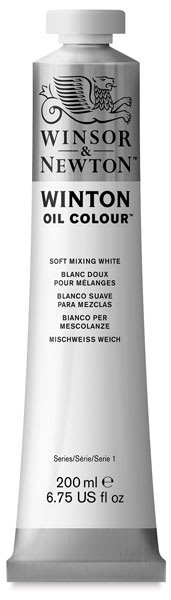 Winsor & Newton Winton Oil Color - Soft Mixing White, 200 ml tube