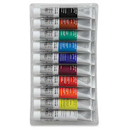 Winsor & Newton Winton Oil Paint- Set of 10, Assorted Colors, 12 ml, Tubes (Tubes in tray)